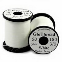 ������������������ ��������� ����  UNI Glo Tread 3/0 50 yds white